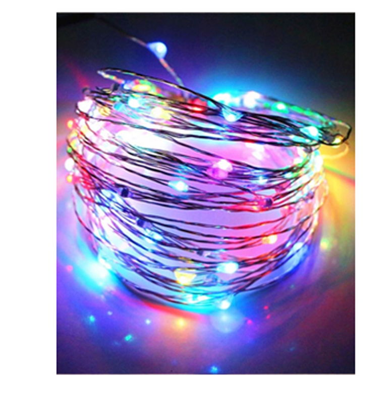 Lampki na drucie LED 30 <br>USB multikolor